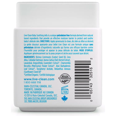 Live Clean Baby Soothing Oatmeal Relief Non-Petroleum Jelly